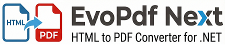 EvoPdf Next HTML to PDF Converter for .NET Logo